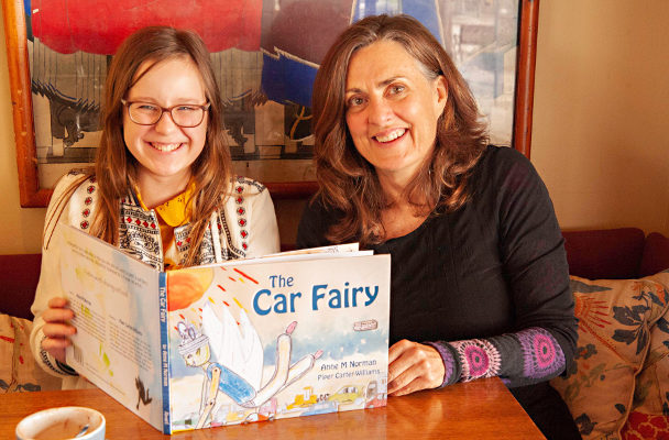 Anne and Piper at The Car Fairy book launch